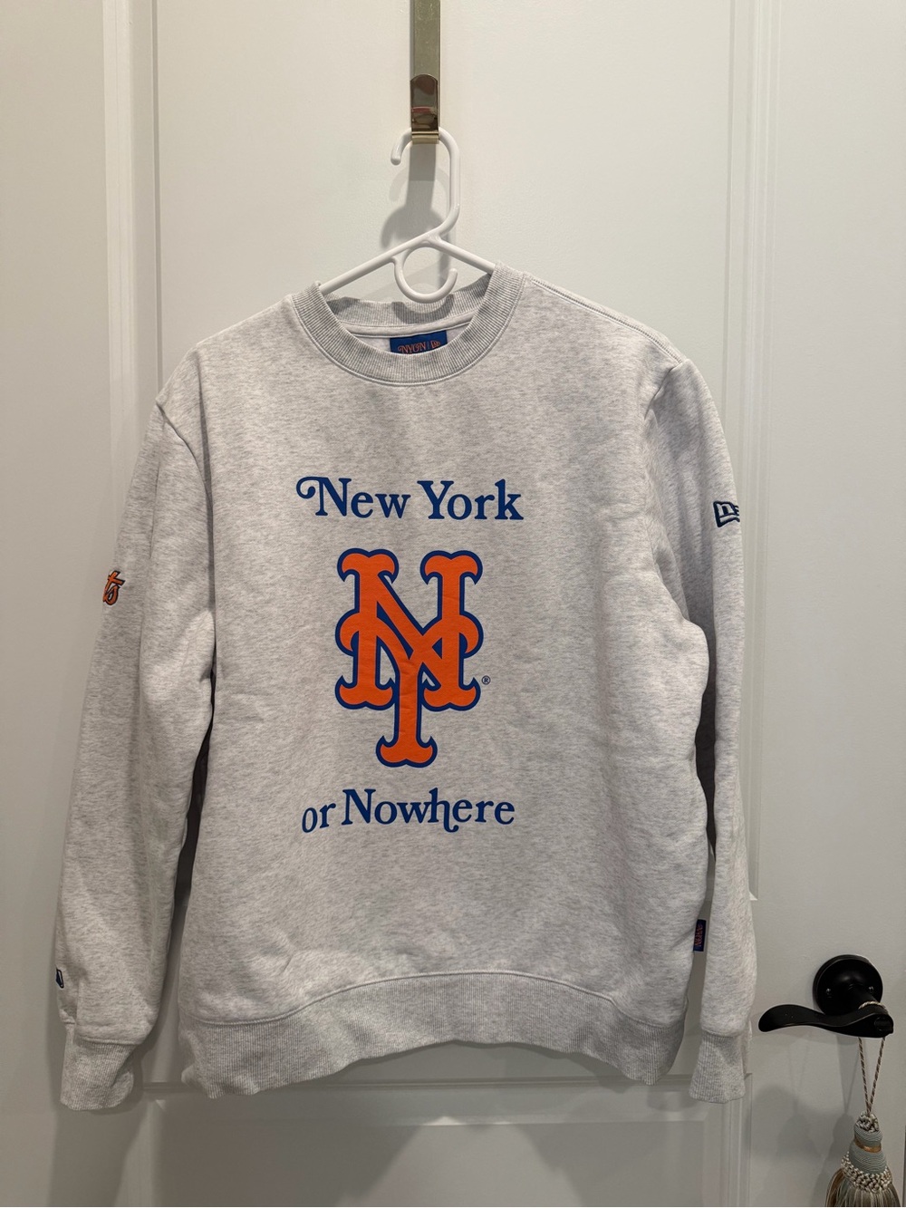 New York Mets Crewneck with Orange & Blue Logo